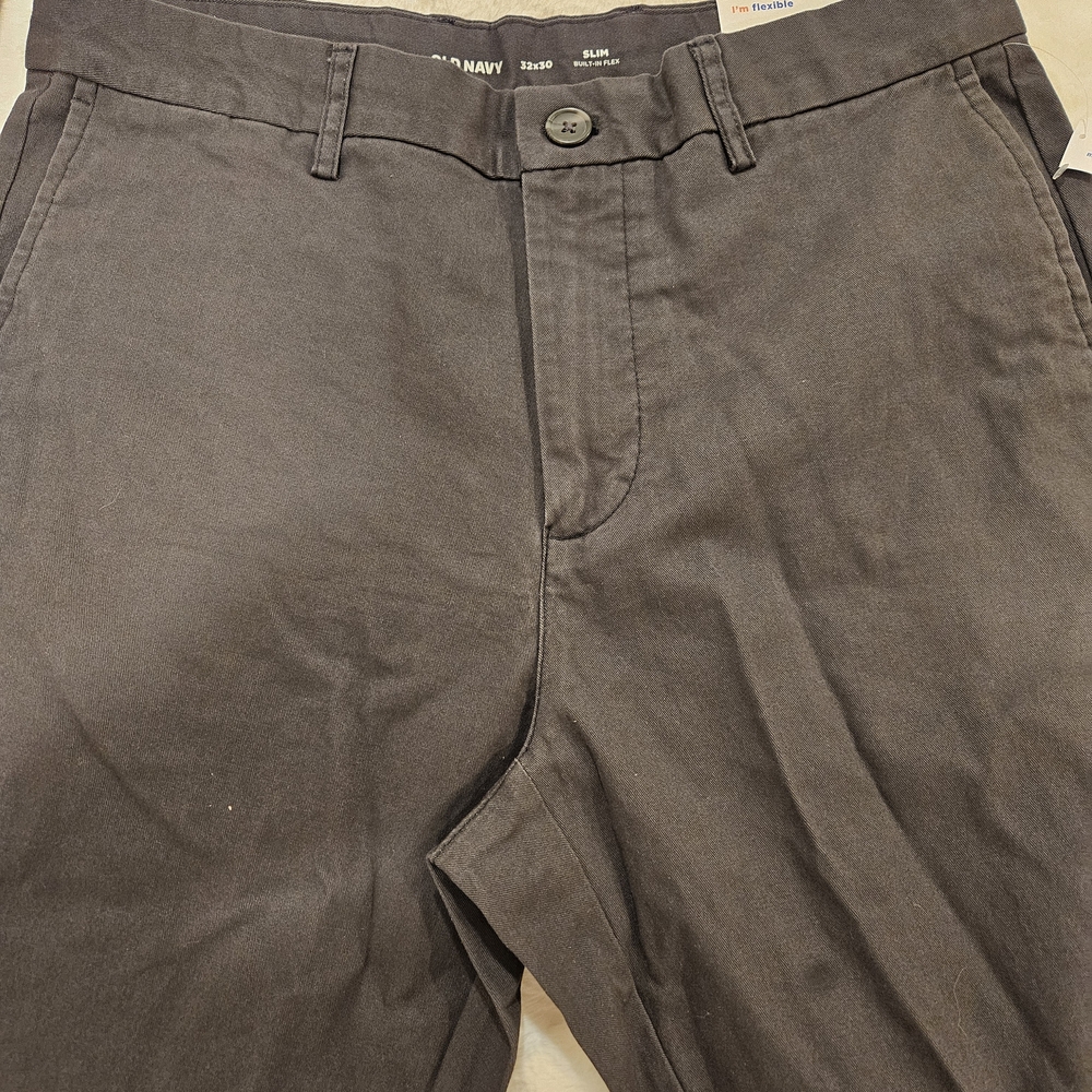 Old Navy Men's Charcoal Chinos